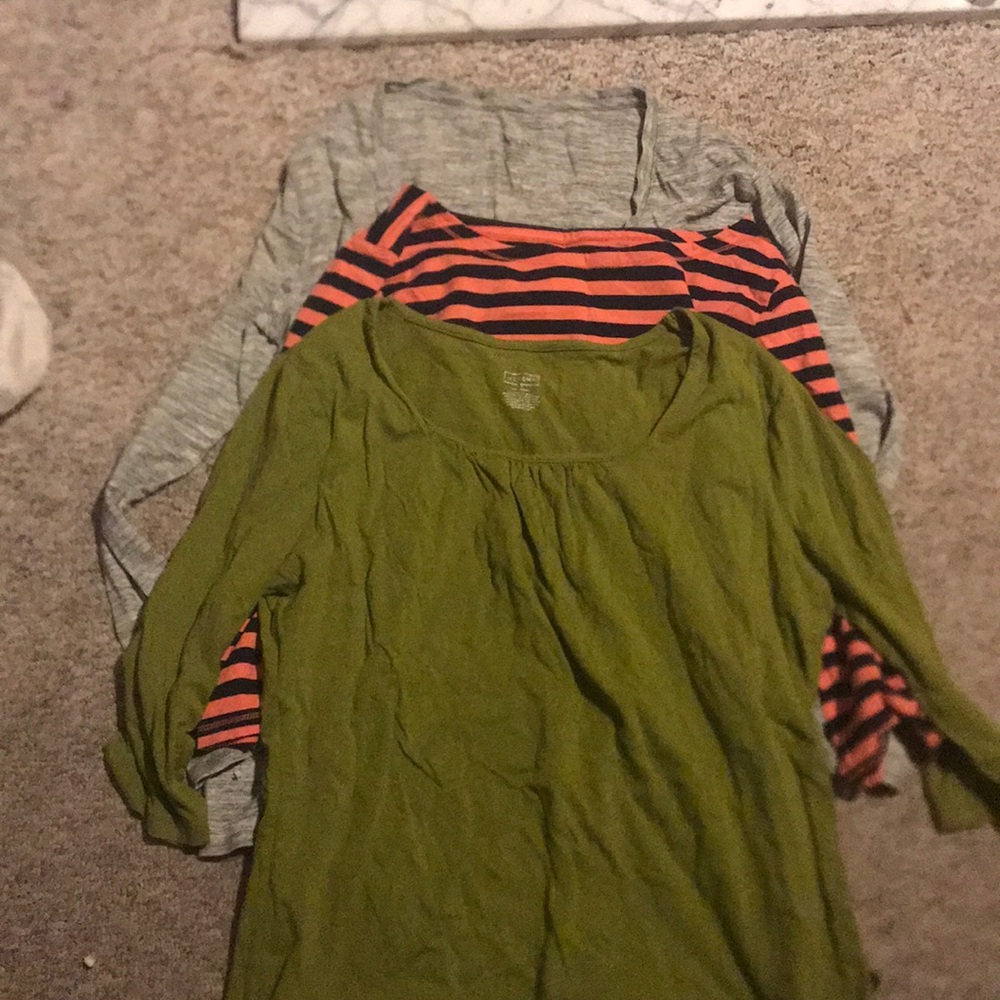 Lot of 3 Women’s Merona XXL Long Sleeve Shirts